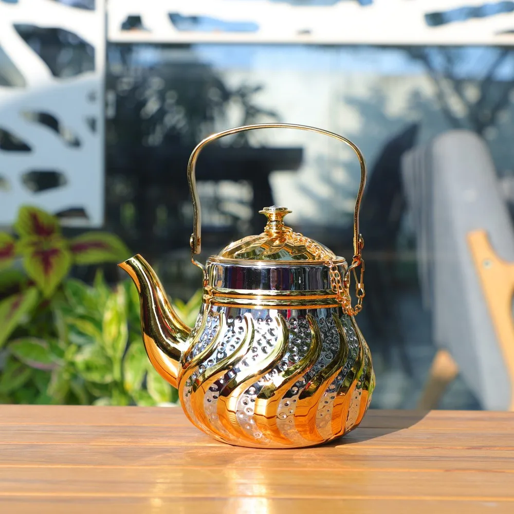 Eco Friendly Turkish Tea Pot Traditional Ottoman Anatolian Greek Arabic  Teapots Water Kettle Wholesale 3pcs Sets