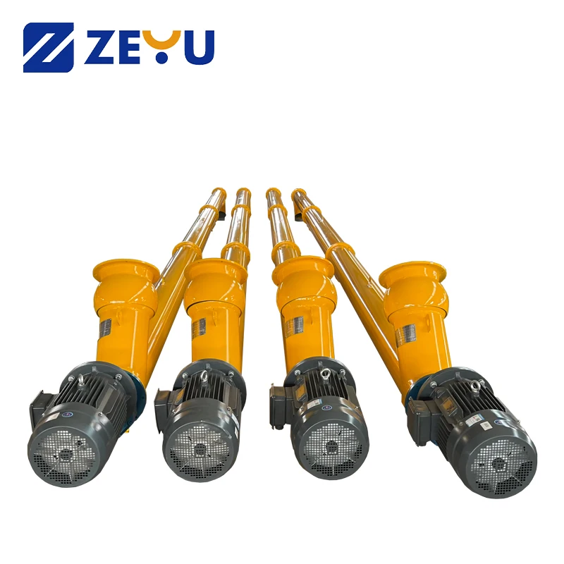 ZEYU Electric Motor Continuous Screw Conveyor for Cement