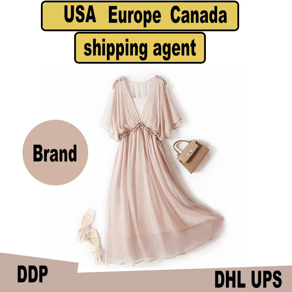 Worldwide express agent dhl ups air freight brand bag from China to usa canada ship fast