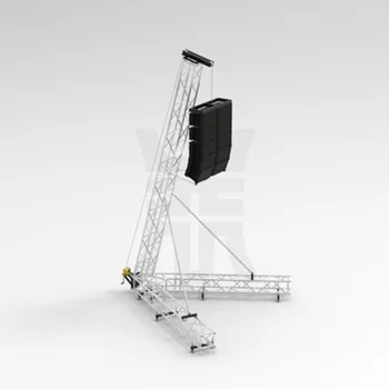 Premium Quality Custom Silver/Black Portable Aluminum Alloy for Stage Truss Triangle Roof Truss  Event/Concert Sale Price Truss