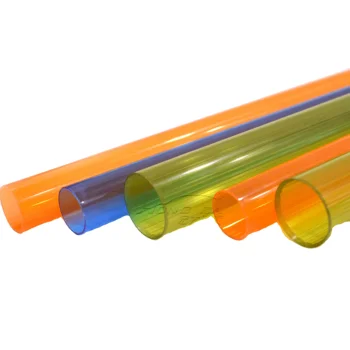 customize design colorful clear round ABS tubes Extruded ABS PP PVC Tube for toy parts