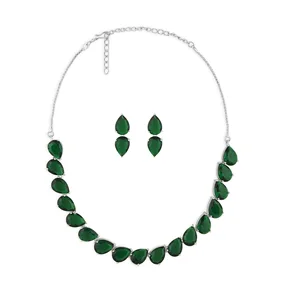 Top Quality American Diamond Women Party Wedding Trending Jewellery Set for Women From India Export