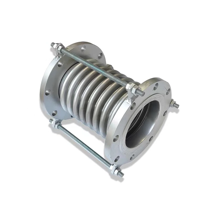 DN200 DN300 DN400 Flexible Steam Expansion Joints Bellows Compensator Welded Metal Silver Industry Stainless Steel Square Flange
