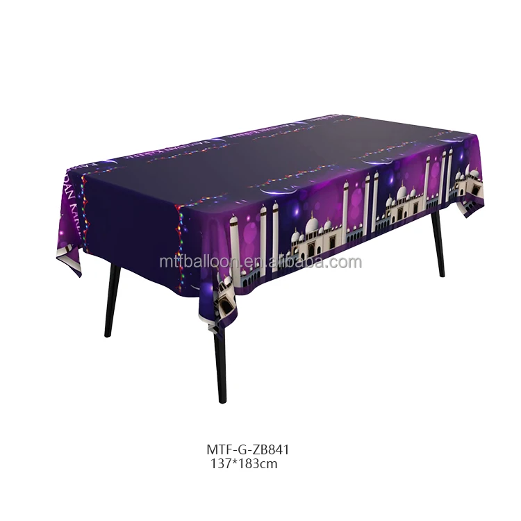 Wholesale Aluminum Film Mylar Tablecloth Colorful Foil Disposable Table