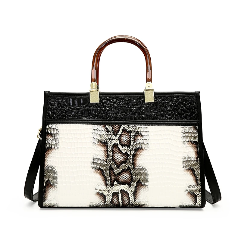 00’s archive snake 蛇柄 leather hand bag 茶 DHgate.com:Chic Snake Print Crossbody Bag - Womens Small