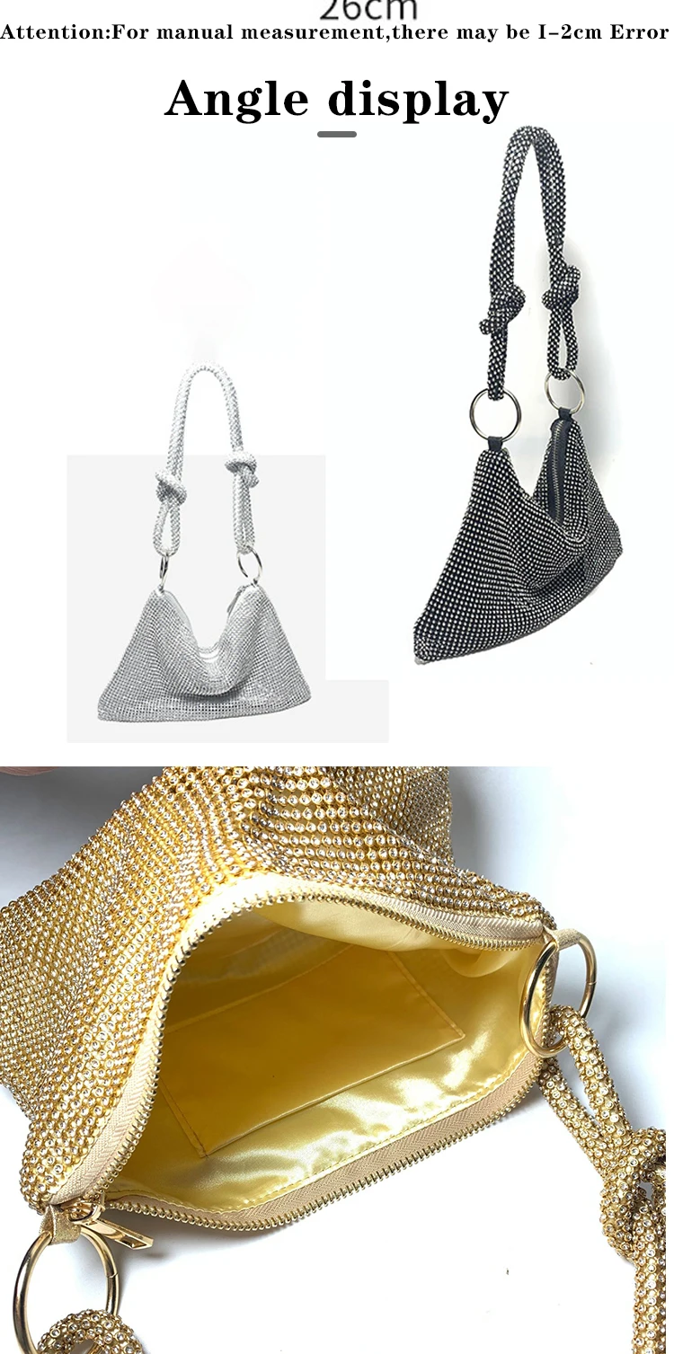 E115 Dinner Bag Pure Pleated Aluminum Sheet Banquet Bag Party