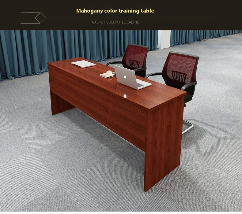 Modern Design Training Table and Chair Set Long Wooden Panel Negotiation Table for Employee Training Office Furniture