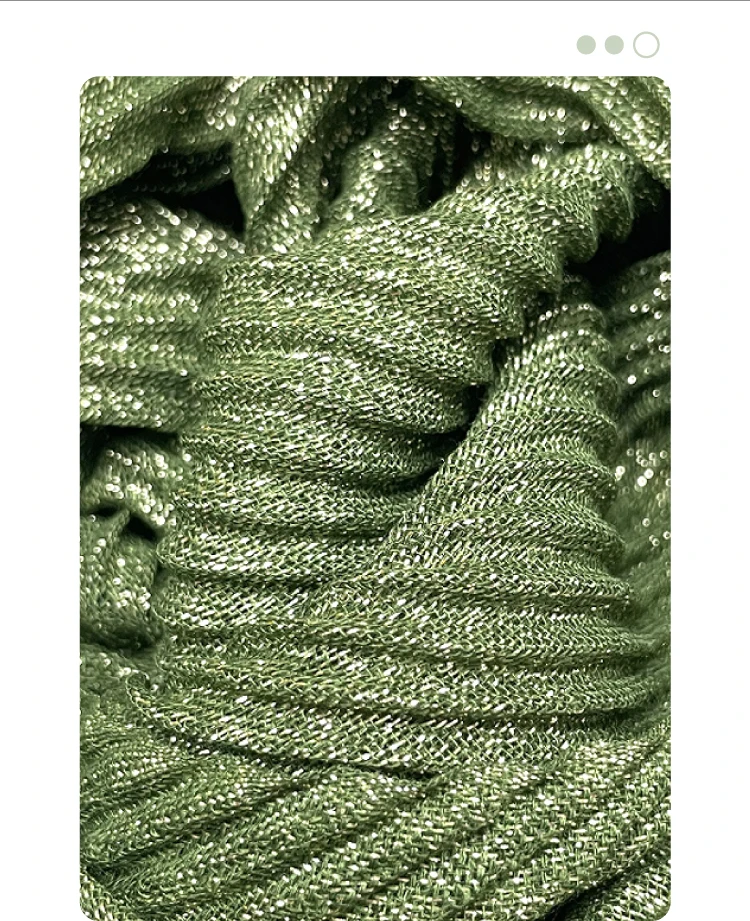 2023 Newest Muslim Shiny Hijabs Glitter Scarf Crinkle Golden Wire Verb