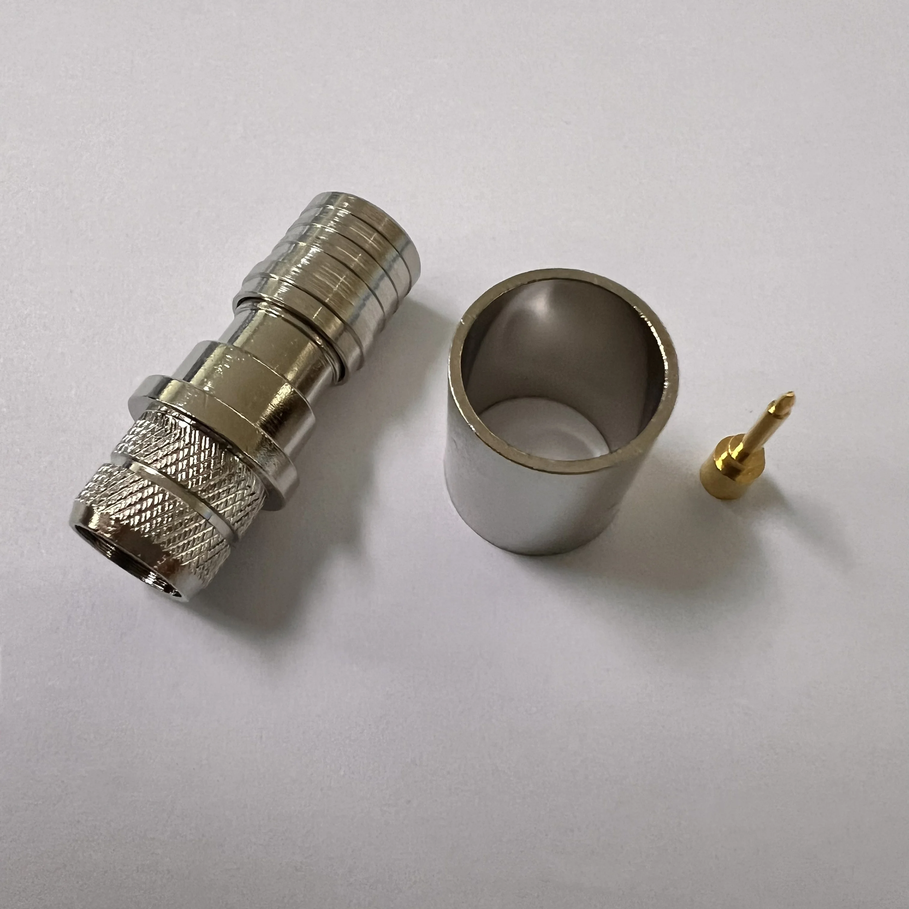 product low price qma c j7d coaxial connector rf brass qma male jack connector with thread for rg8 rg213-1