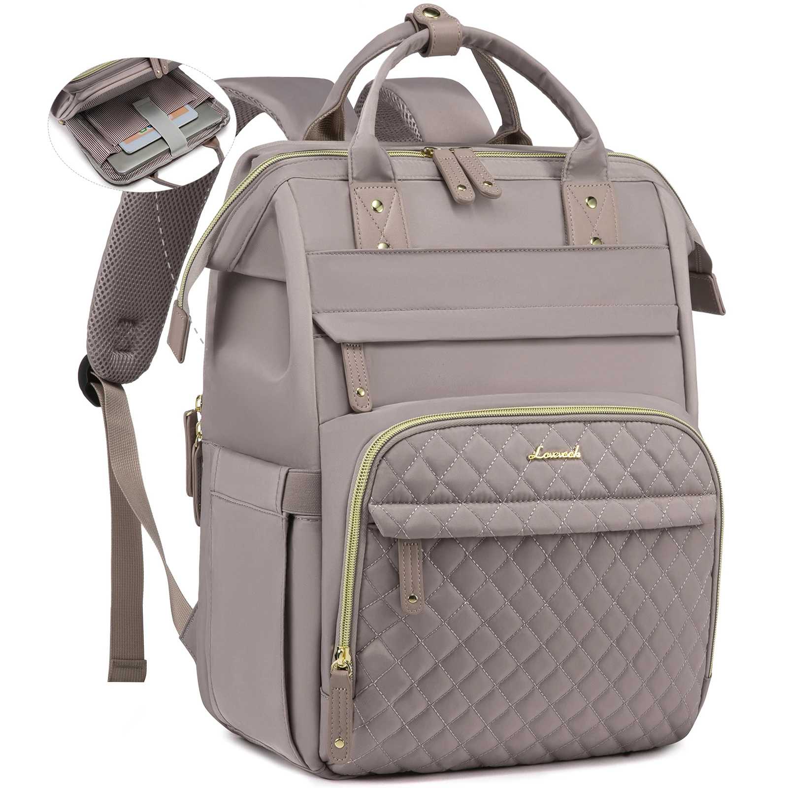 LOVEVOOK Waterproof Nurse Bag - Versatile Laptop Backpack