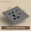 1Gang +5Pin Multi Socket