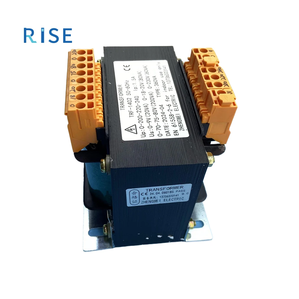 RISE High Efficiency Elevator Lift Escalator Spare Part Elevator Transformer TRF-1402 50~60HZ EN61558-2-6