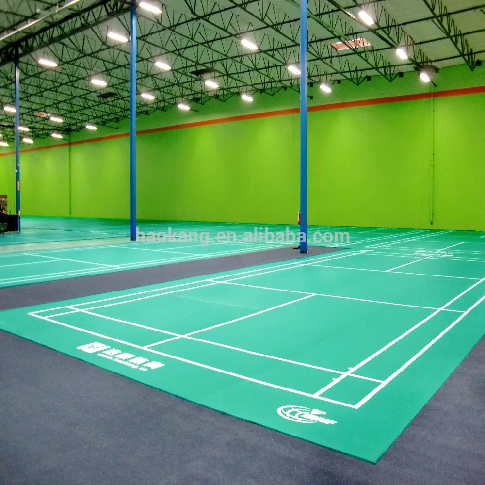 Wholesale Hot Sale 4.5 mm Thickness Badminton Court Mat with Competitive Price From m.alibaba