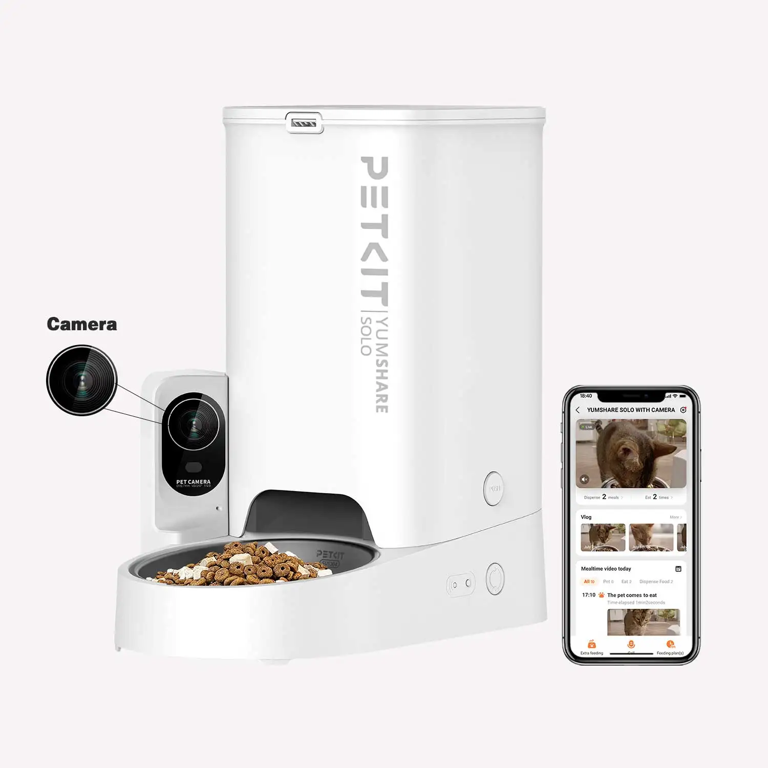 2023 best selling pet product Automatic pet Interactive Smart Wifi APP Dog  Camera Pet Food Treat Feeder Dispenser - AliExpress