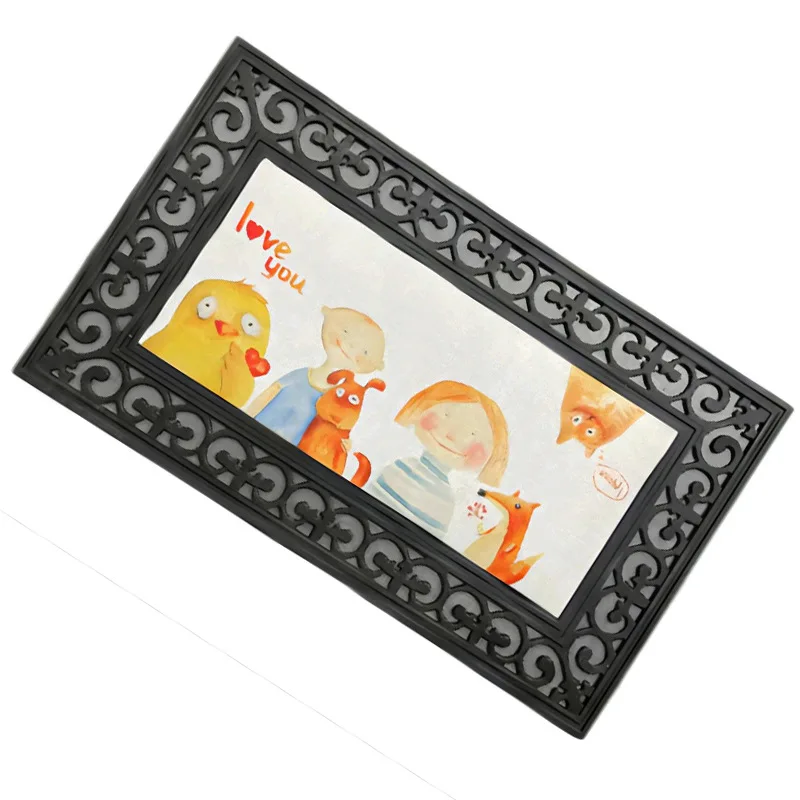 RubySub Sublimation Blank Rubber Carpet Heat Transfer Printing Doormat Anti Trample Mat Living Room Mat