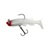 12 grams of red-headed white-body T-tailed lead fish