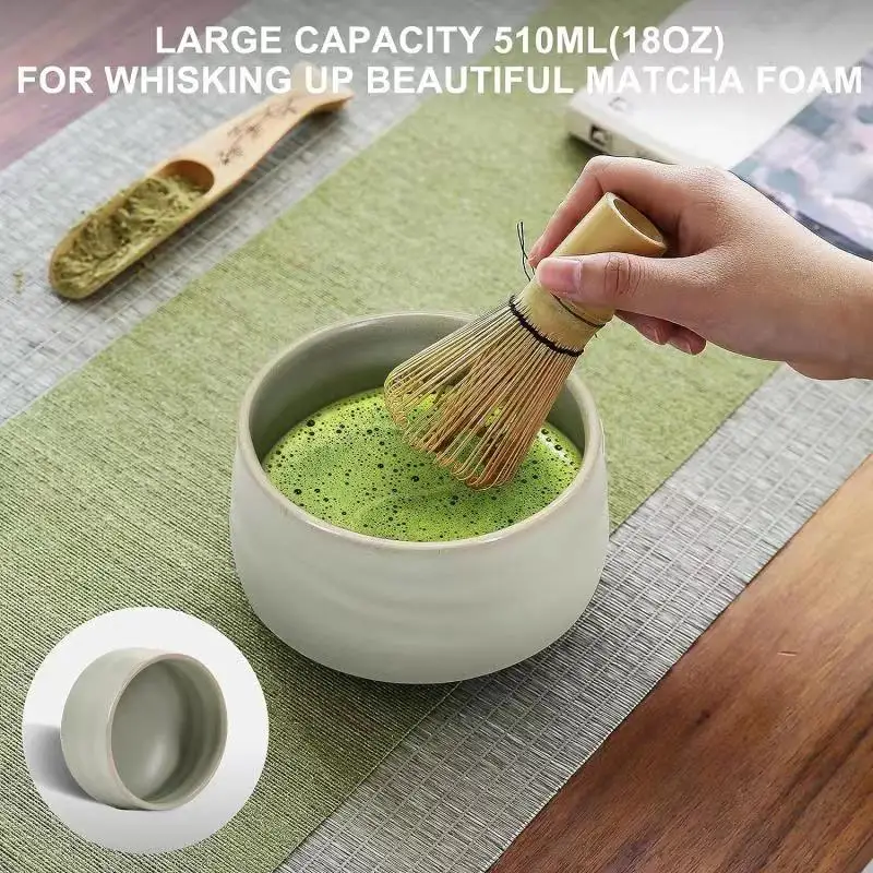 Hot Sale Handmade Matcha Ceremony Tools 4 Piece Japanese Matcha Whisk