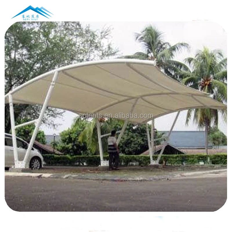 Design Steel Structure 2 Car Parking Shed Pvdf Full Waterproof Roof Canopy Tent View Structure Car Parking Canopy Sepi Product Details From Guangzhou Sepi Tent Co Ltd On Alibaba Com