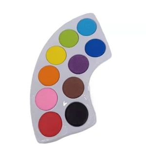 Transparent Solid Watercolor Paint Suit 10 Colors Watercolor Set  for Brush Pen Painting Drawing Students Artist Art