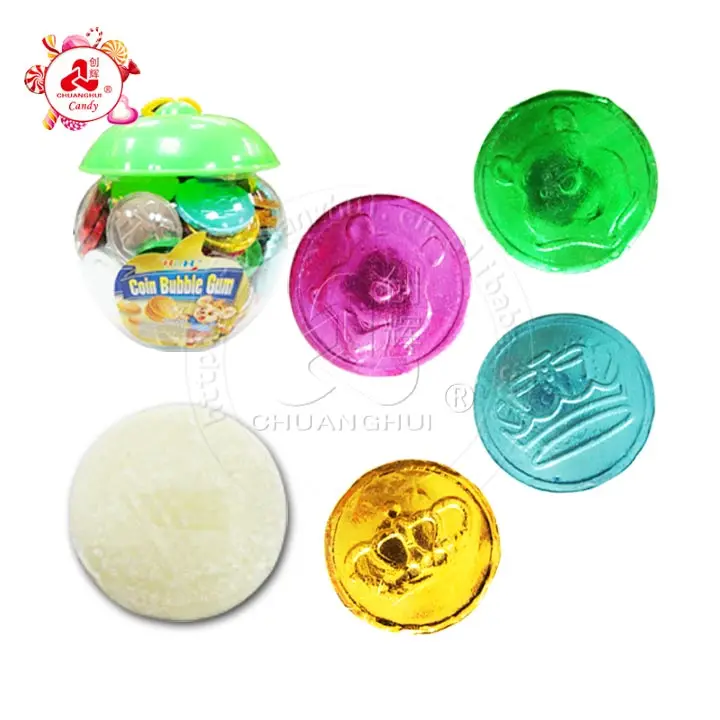 Coin Bubble Gum in Saving Pot( Bulk Candy Gum)