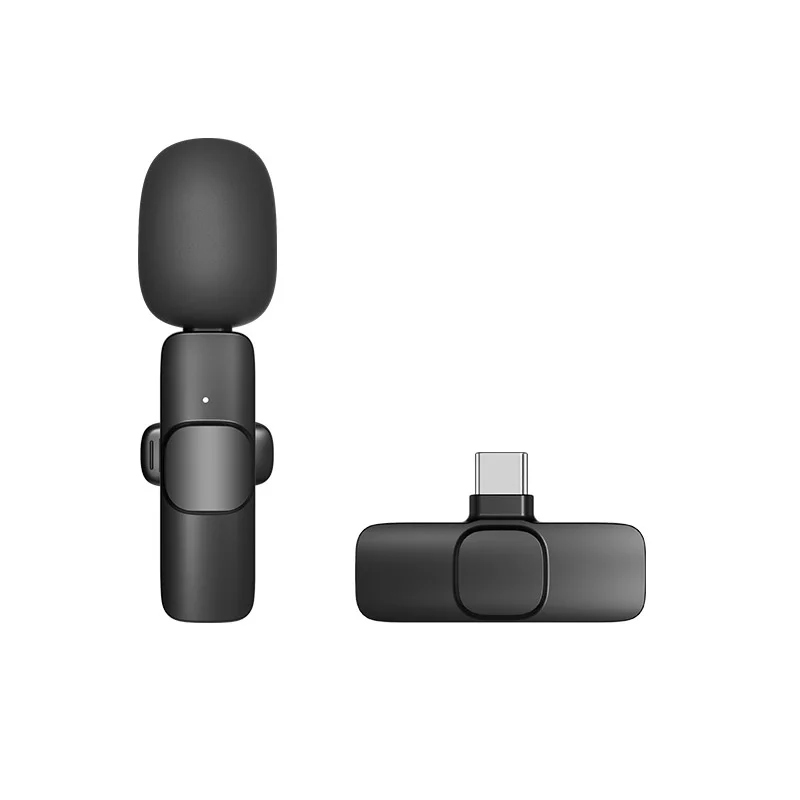 Portable Mini Wireless Lavalier Microphone for Smartphone Pocket Lavalier Microphone Clip Small Microphone for Phone Computer