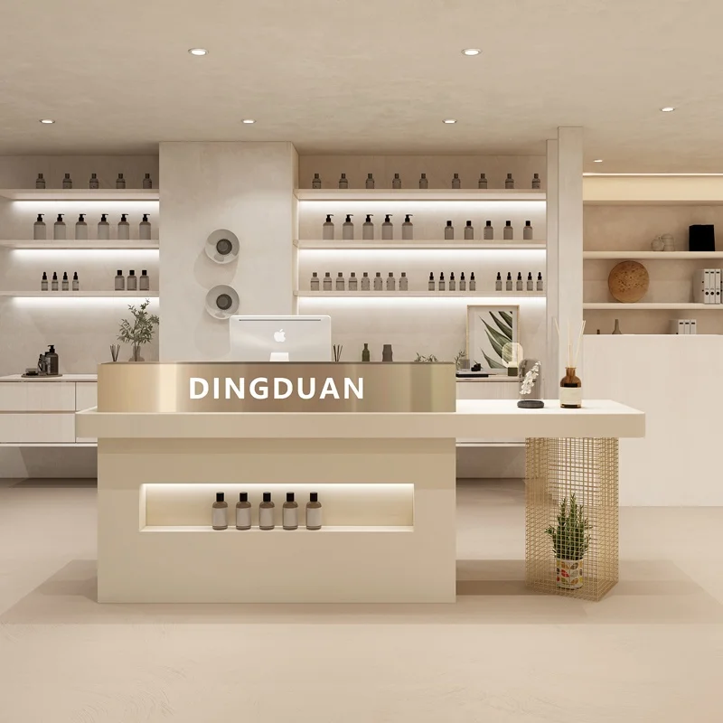 Reception Table Simple Modern Design for Beauty Salon Clothing Store Barber Shop or Office Reception Desk