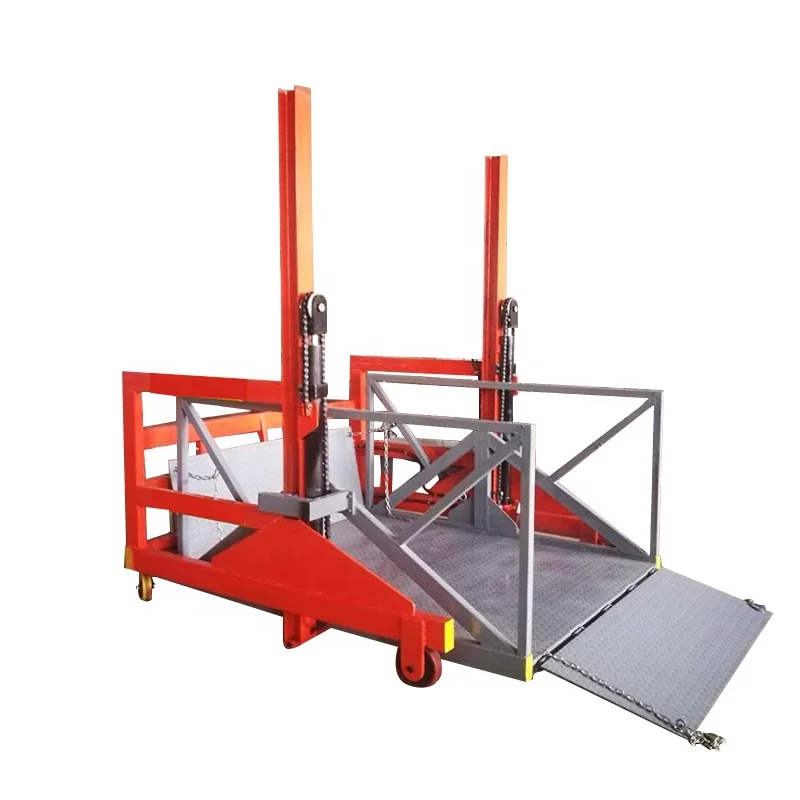 2000kg Movable Container Truck  Loading and Unloading Lift Platform Mobile Hydraulic Lift
