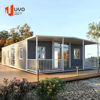 Luxury 40ft Foldable Prefab Expandable Container House 3-Bedroom Modular Mobile Home with Full Bathroom for USA Resort