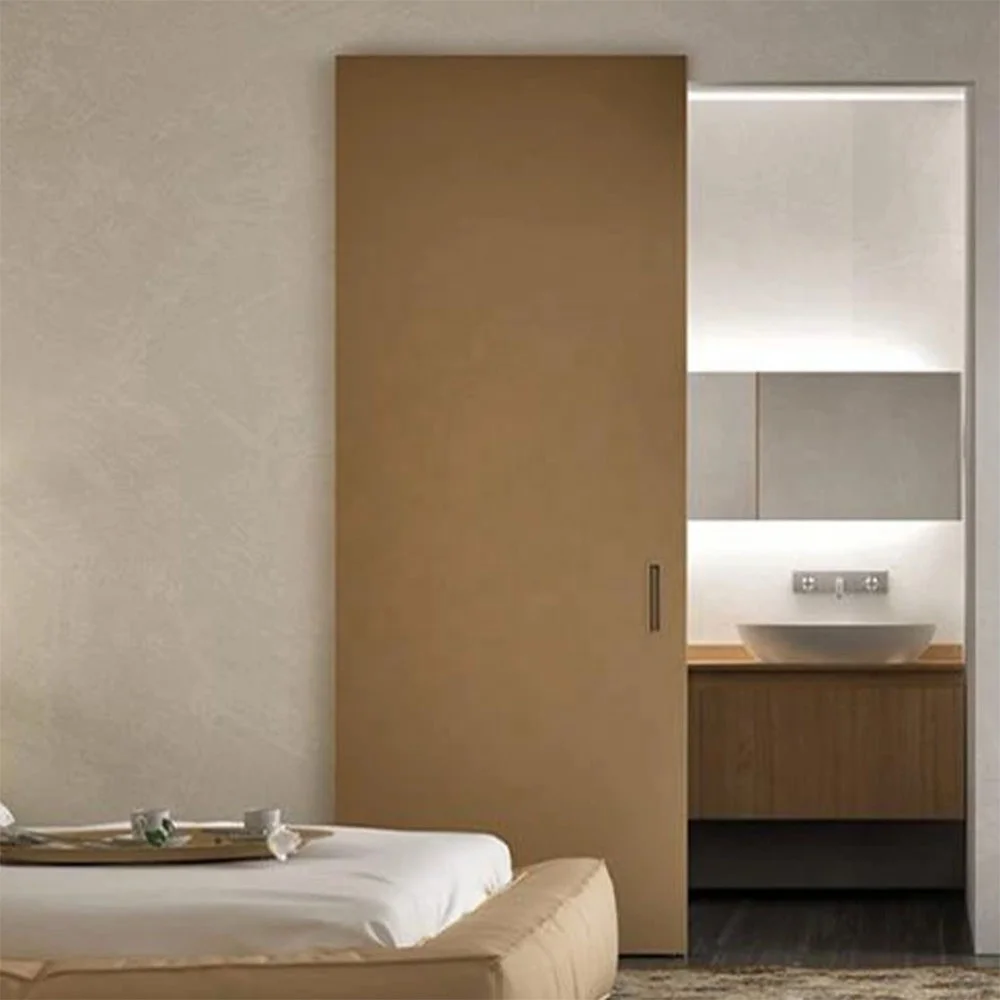 Factory Direct Customized Wooden Invisible Sliding Doors for Room Design Wood Internal Doors