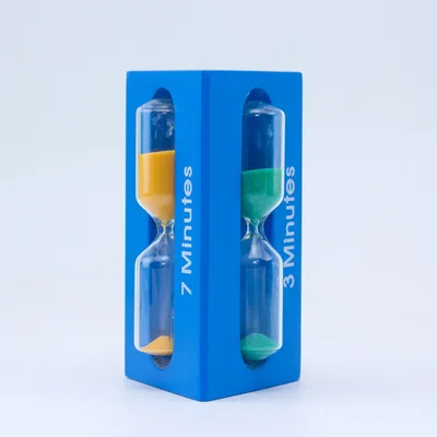 Triangular Prism Wooden Senssore Liquide Sand Timer 3 in 1 Hourglass 3 Sides 3/5/8/60 Minutes Hourglass