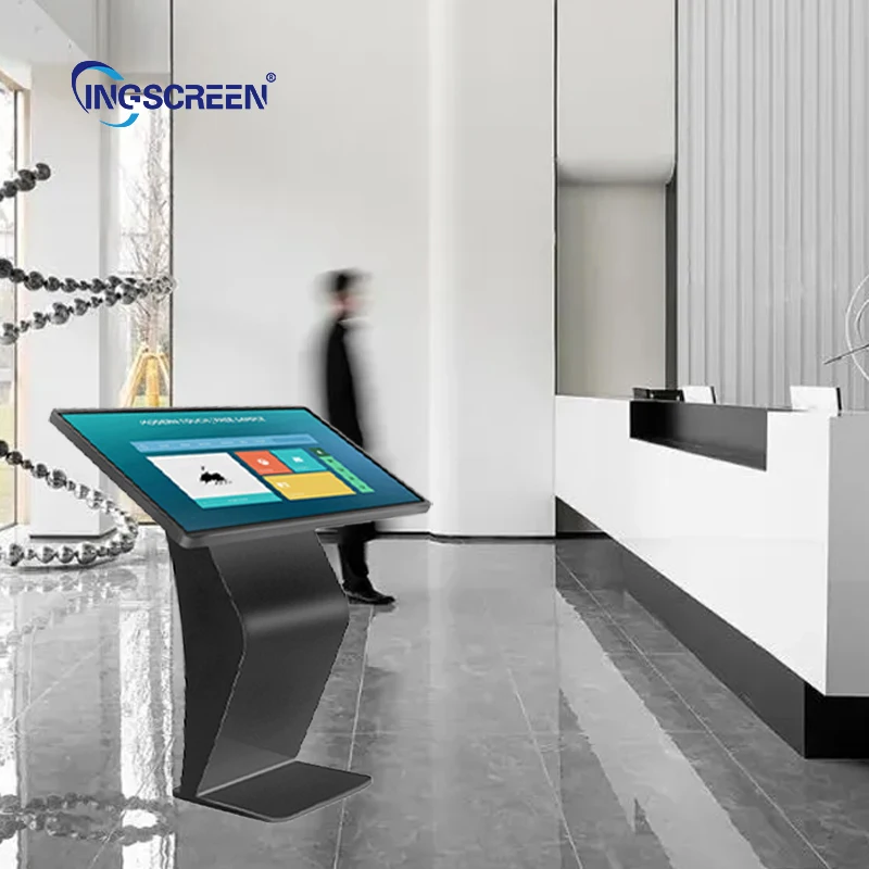 INGSCREEN Portable All in One Computer Interactive Information Lcd Advertising Player Digital Kiosk Touch Screen Kiosk