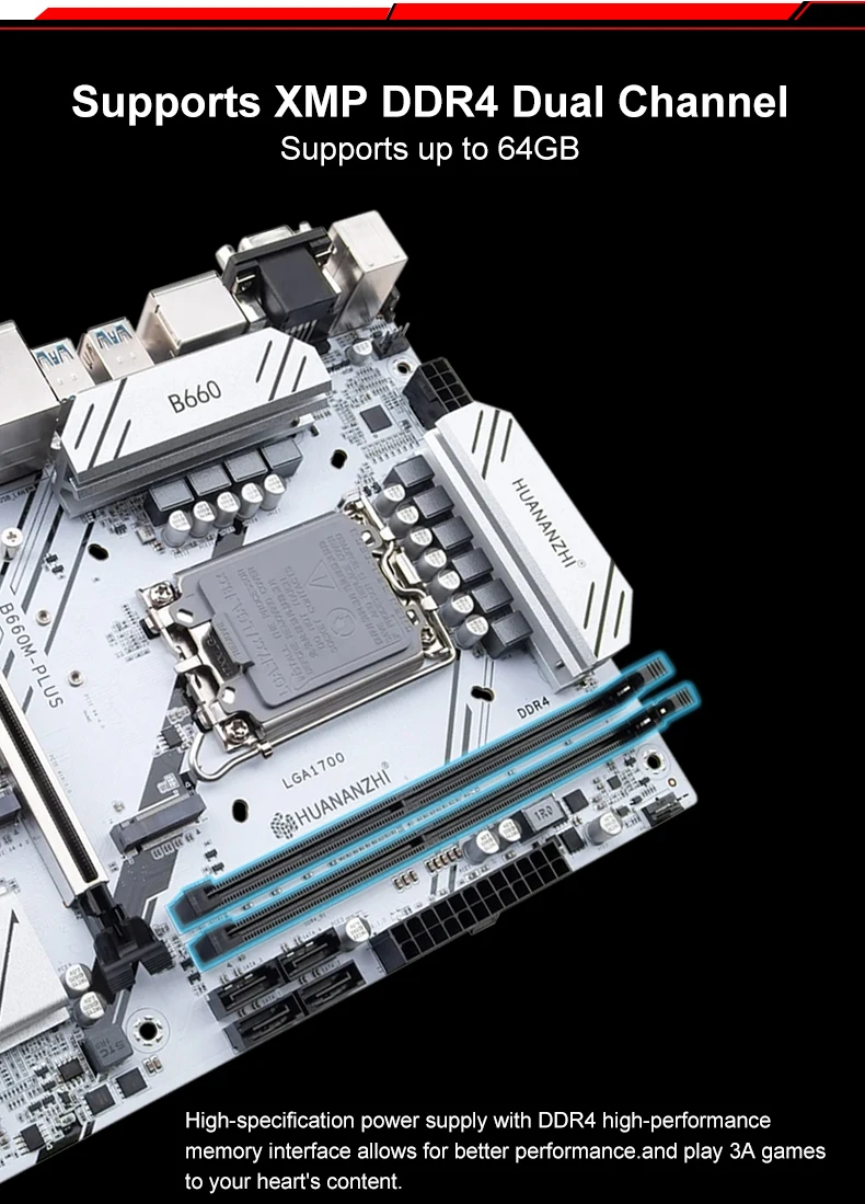 Huananzhi B660m Plus Pc M-atx Motherboard Ddr4 Support 12 13 Gen Intel ...