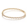 Bracelets en or massif 14 carats avec diamants de laboratoire