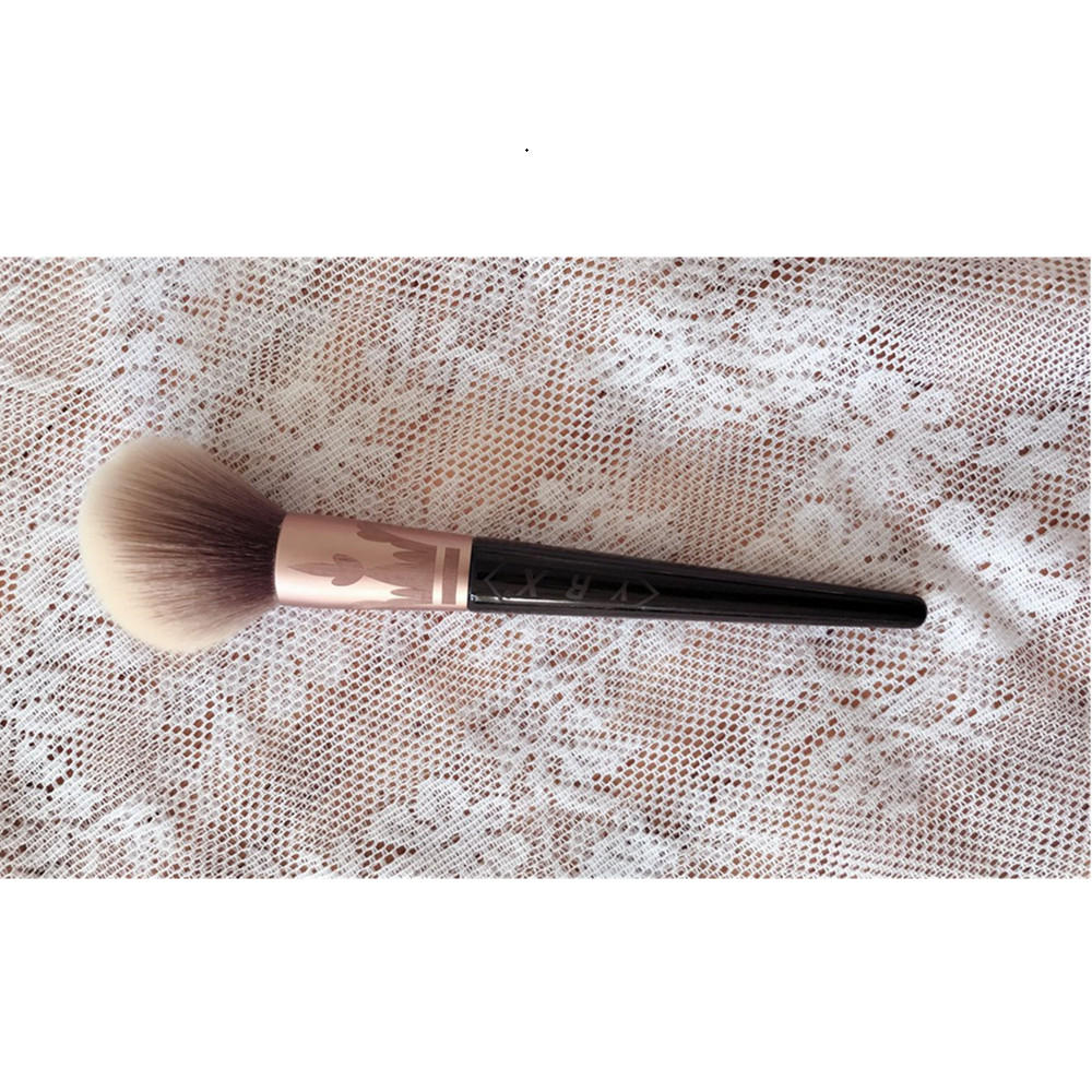 1 шт., кисть для пудры YRX S0021 с наконечником и узором, кисть для косметики и пудры для макияжа, коническая кисть с деревянной ручкой