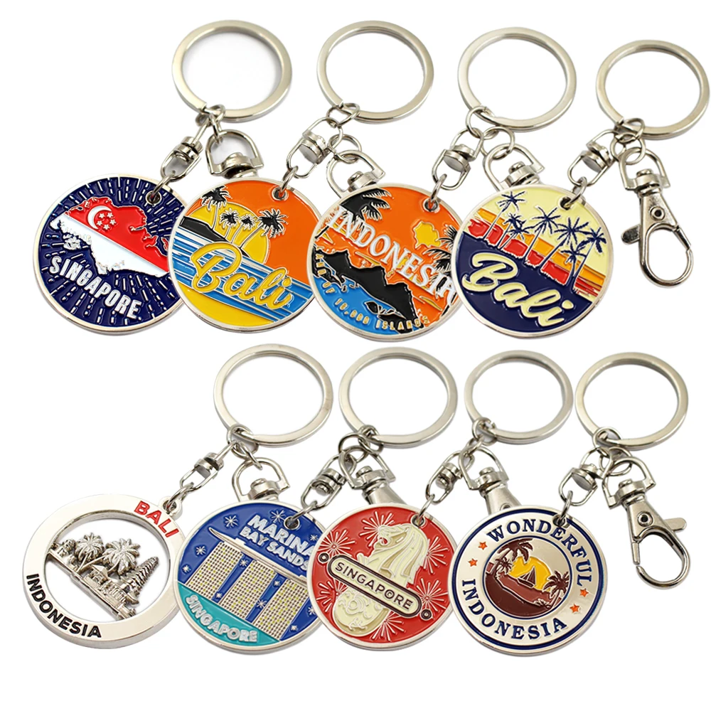 Oneway Designer Promotional 2d/3d Men Car Clip Metal Key Chain Keychain ...