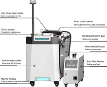 Laser Welding Machine 4 in 1 Cutter Cleaning Laser Welding Gun Handheld Optical Fiber Welder With High Quality