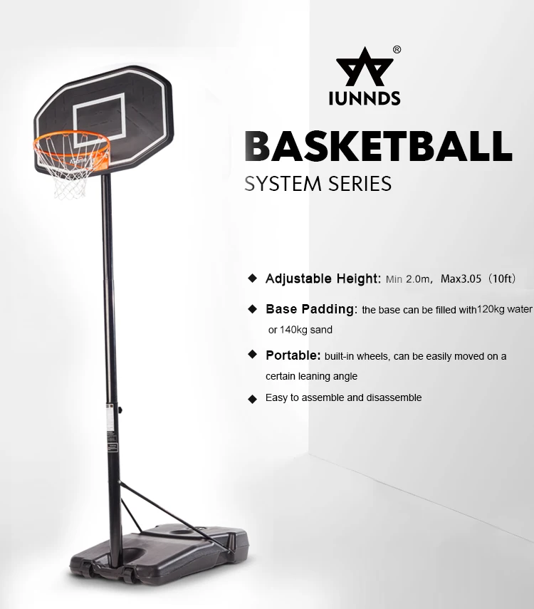 Best View Heavy Duty Indoor Outdoor Portable Basketball Hoop Goal Stand Back Boar for Kids Adult