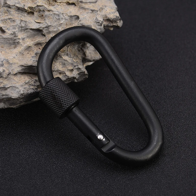 Custom logo safety 12kn hammock grade screw lock heavy duty camping clip rock climbing carabiner