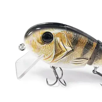 Floating Multi-Jointed ABS Hard Lure with Soft Tail 12.5 cm / 50 g for Drift Fishing in Lakes Rivers Streams Pike – Soft Lure – view 4