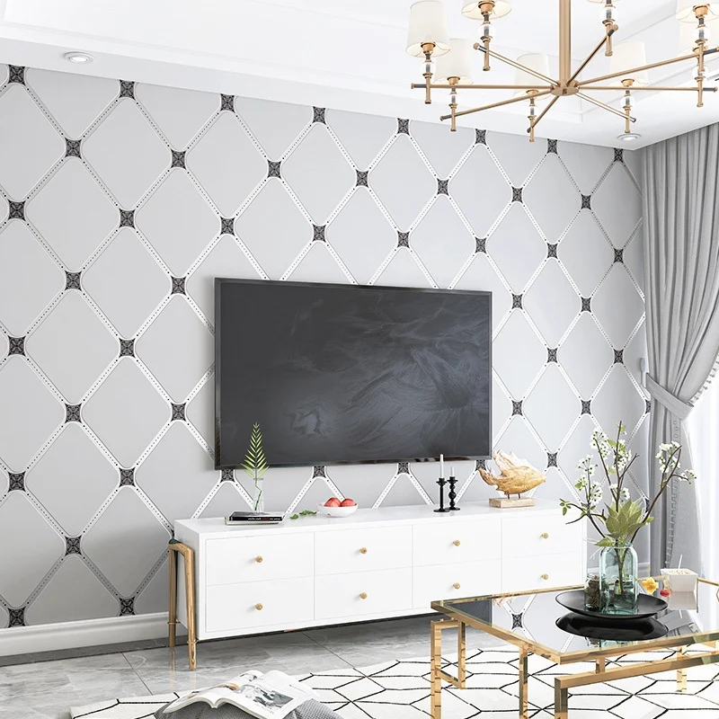 Nordic Style Geometric Pattern Lines Modern Minimalist Vertical Stripes Luxury Wallpaper for Living Room