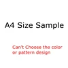 ตัวอย่างขนาด A4และการ์ดสี150gsm