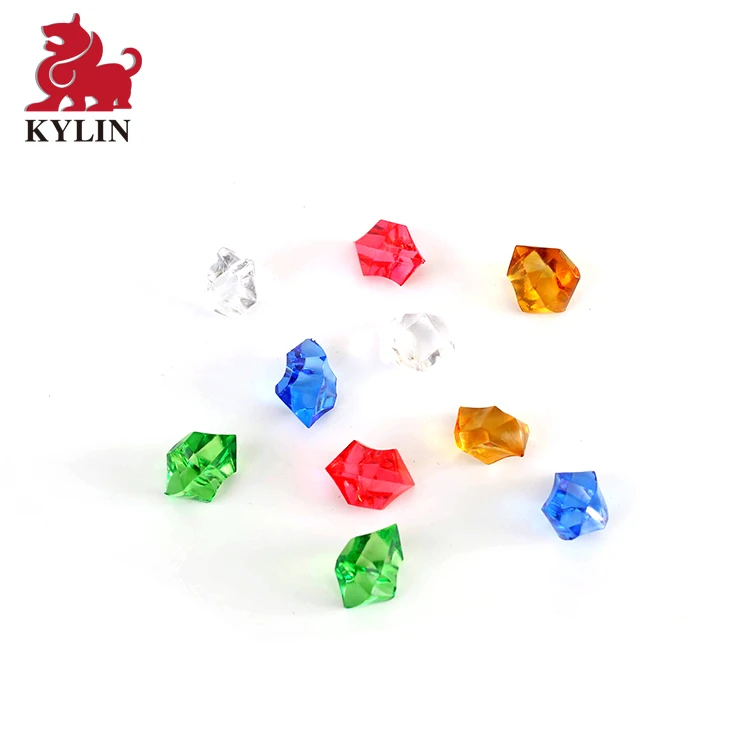 Remarkable Quality Customized Game Gems Golden Table Decoration Plastic Board Game Accessories Toy Gem