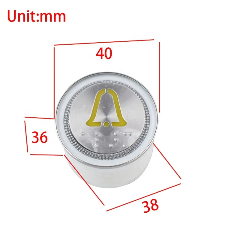 A4J27492 Elevator Push Button with Braille for BST Elevator Parts