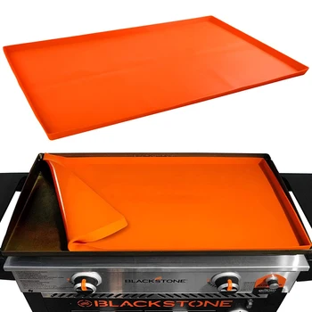 thumbnail image 2 of 36" Silicone Griddle Mat For Blackstone - Heavy Duty Grill Cover To Keep Flat Top Clean (Grey) 2 of 13