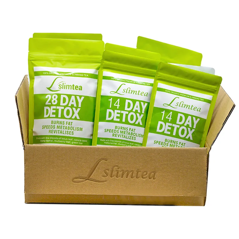 Marca própria 14 days Fast Weight Loss Body Shaped Hot Selling Skinny Tetox Flat Tummy Tea wholesale detox slim tea