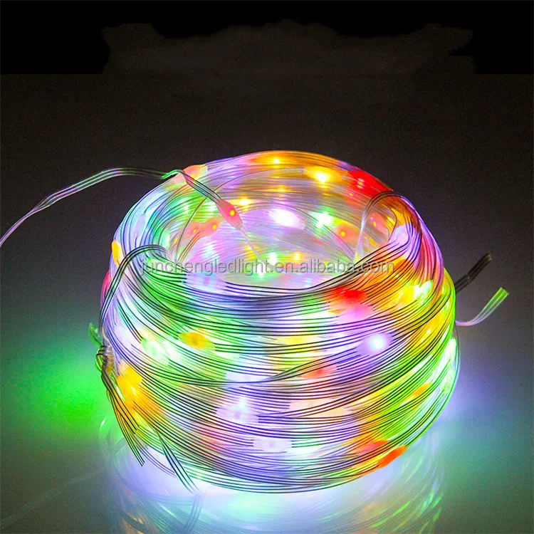 Car Interior Decorative Led Leather Thread Ambient Light 10m 100leds 20m 200leds Magic Color Flexible Rope Night Light