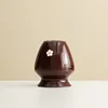 Hand-painted small flowers-tool bottle-tea whisk stand