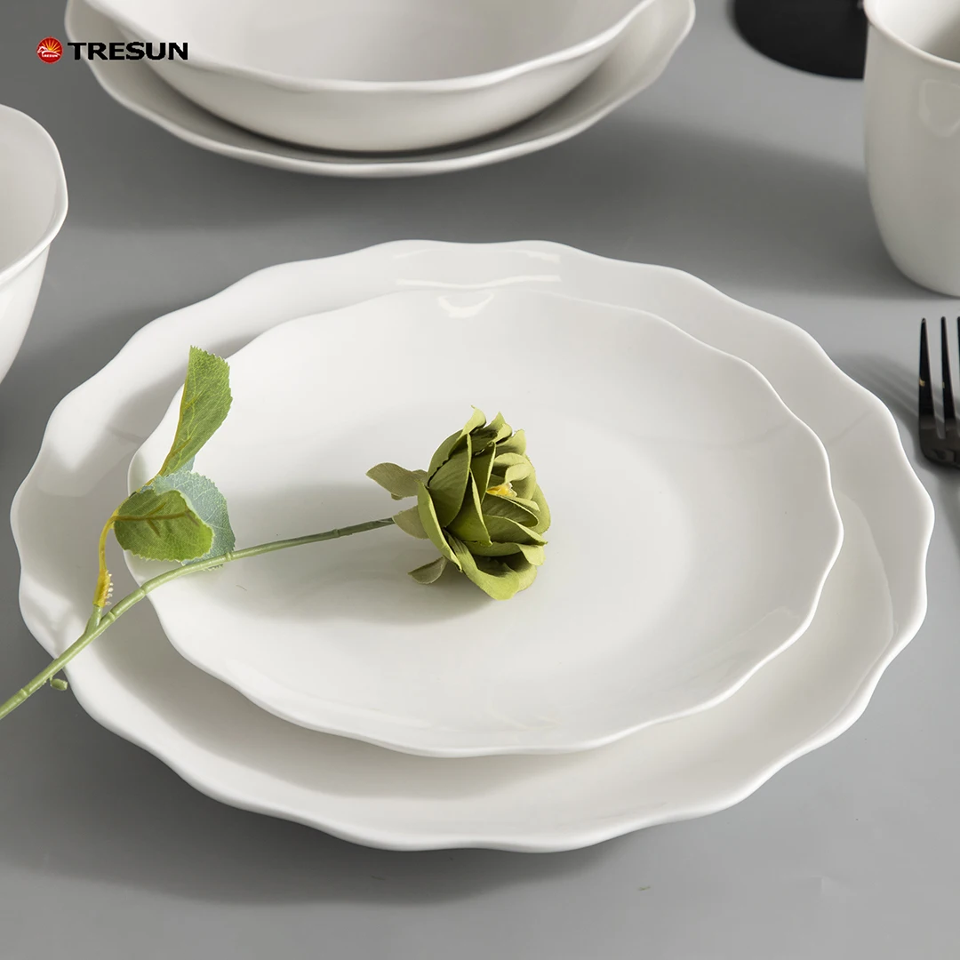Hochwertige Porzellanteller für Gastronomie und Events – Elegante Flache Speiseteller in Weiß für Restaurant, Party, Hochzeit und Catering – Französischer Stil, Günstig im Großhandel| Alibaba.com