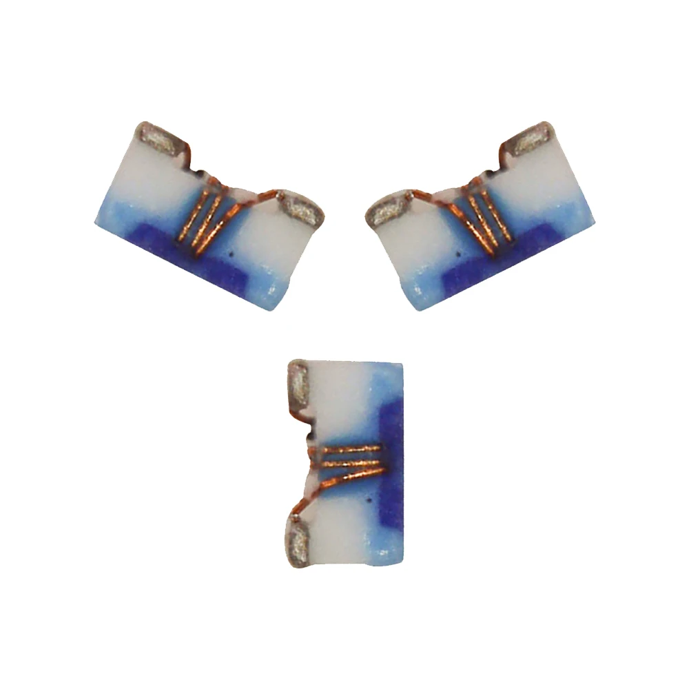 Фиксированный SMD неэкранированный проволочный змеевик индуктор 90mOhm Макс 700mA 0402 6.2nH немагнитный