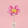 Gradient rose pink-Single large Lotus Flower Branch